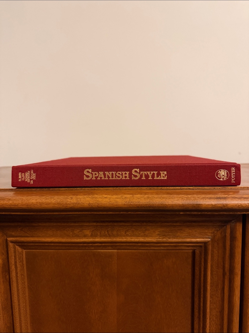 Spanish Style Hardcover Coffee Table Book - Red